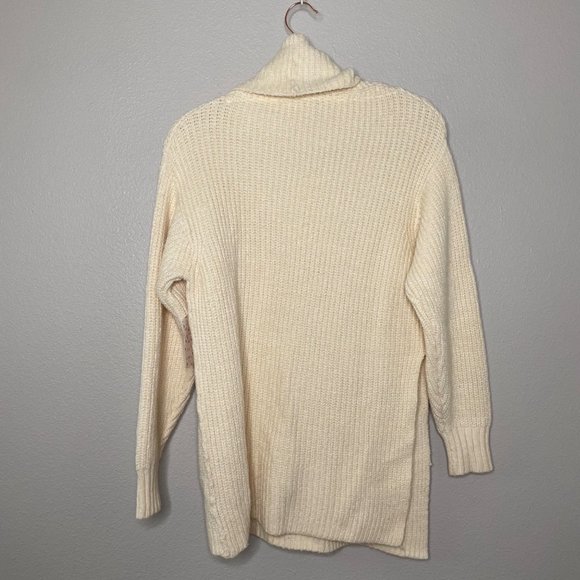 Free People Eleven Sweater in Cream Size XS New OB870945 Turtleneck Tunic - Picture 6 of 12